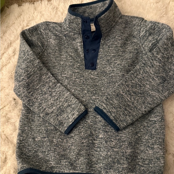 Crewcuts Heathered Blue 1/4 snap Sweater - Picture 3 of 5